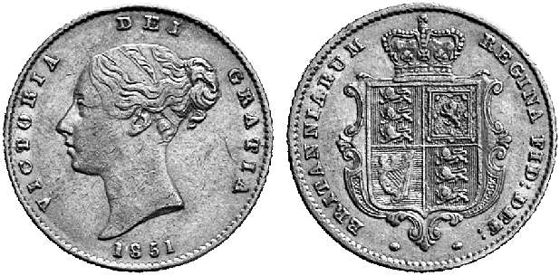 GB 1/2 Sovereign - Half Sovereign 1851