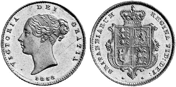 GB 1/2 Sovereign - Half Sovereign 1858