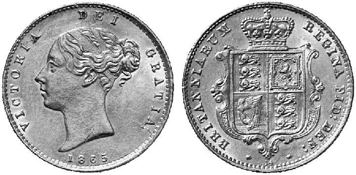GB 1/2 Sovereign - Half Sovereign 1865