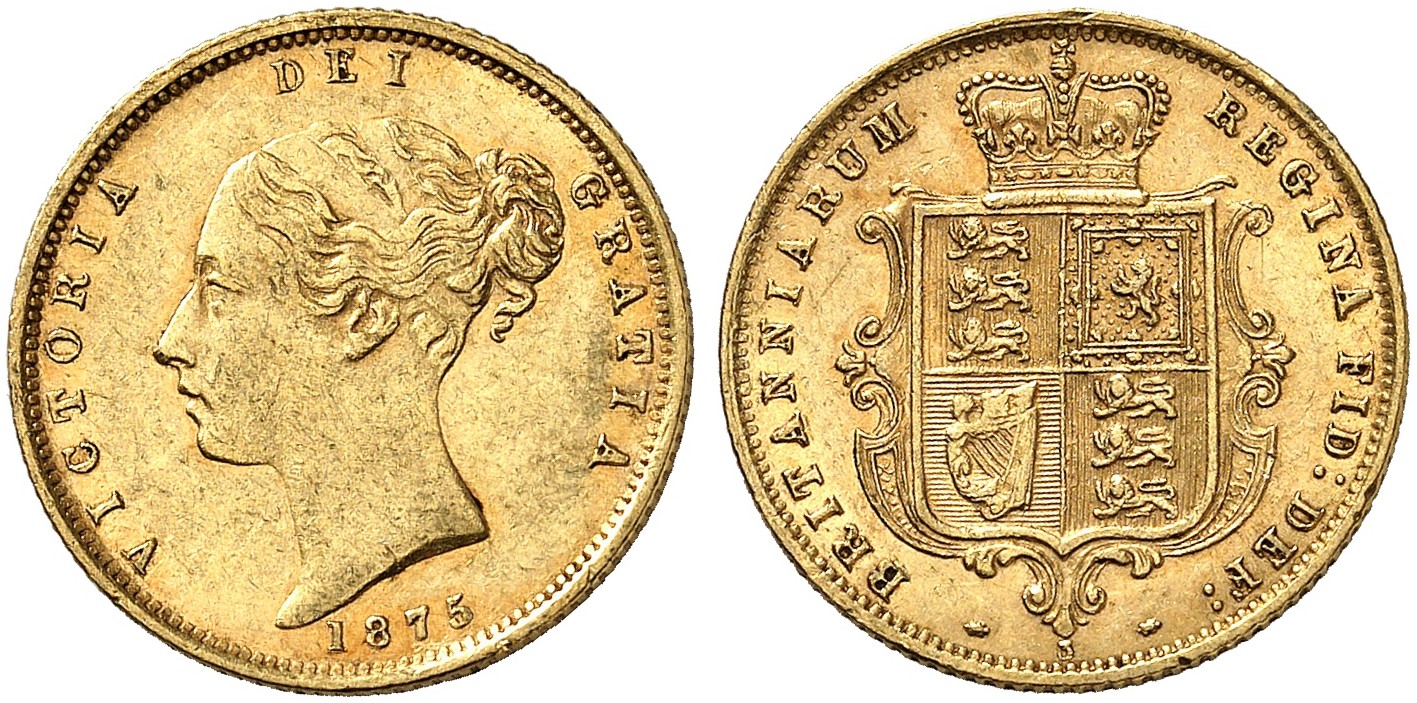 GB 1/2 Sovereign - Half Sovereign 1875