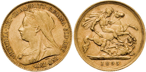 GB 1/2 Sovereign - Half Sovereign 1895