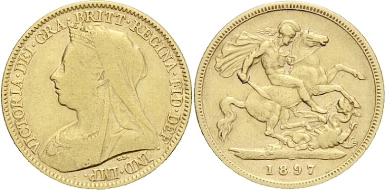 GB 1/2 Sovereign - Half Sovereign 1897
