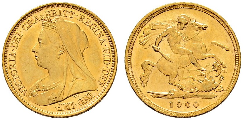 GB 1/2 Sovereign - Half Sovereign 1900