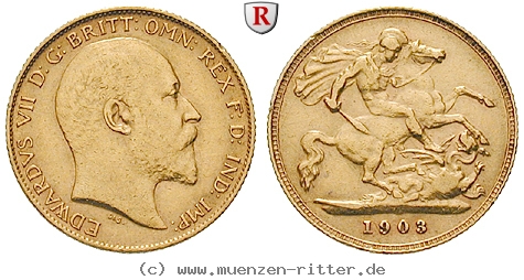 GB 1/2 Sovereign - Half Sovereign 1903