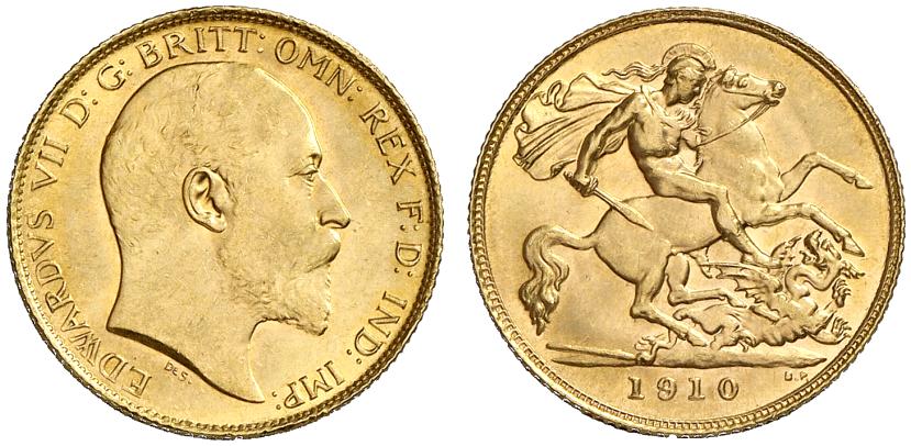 GB 1/2 Sovereign - Half Sovereign 1910