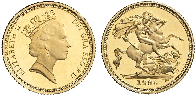 GB 1/2 Sovereign - Half Sovereign 1996