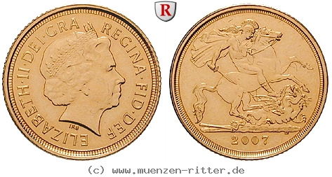 GB 1/2 Sovereign - Half Sovereign 2007