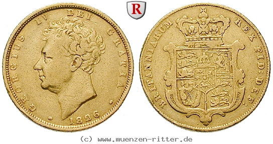 GB Sovereign 1826