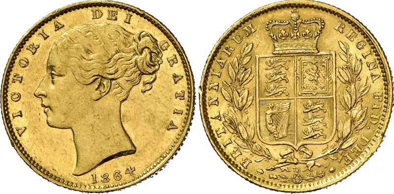 GB Sovereign 1864