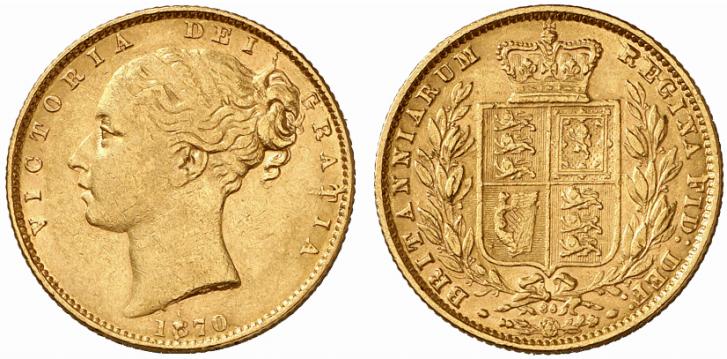 GB Sovereign 1870
