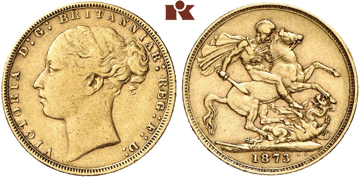 GB Sovereign 1873