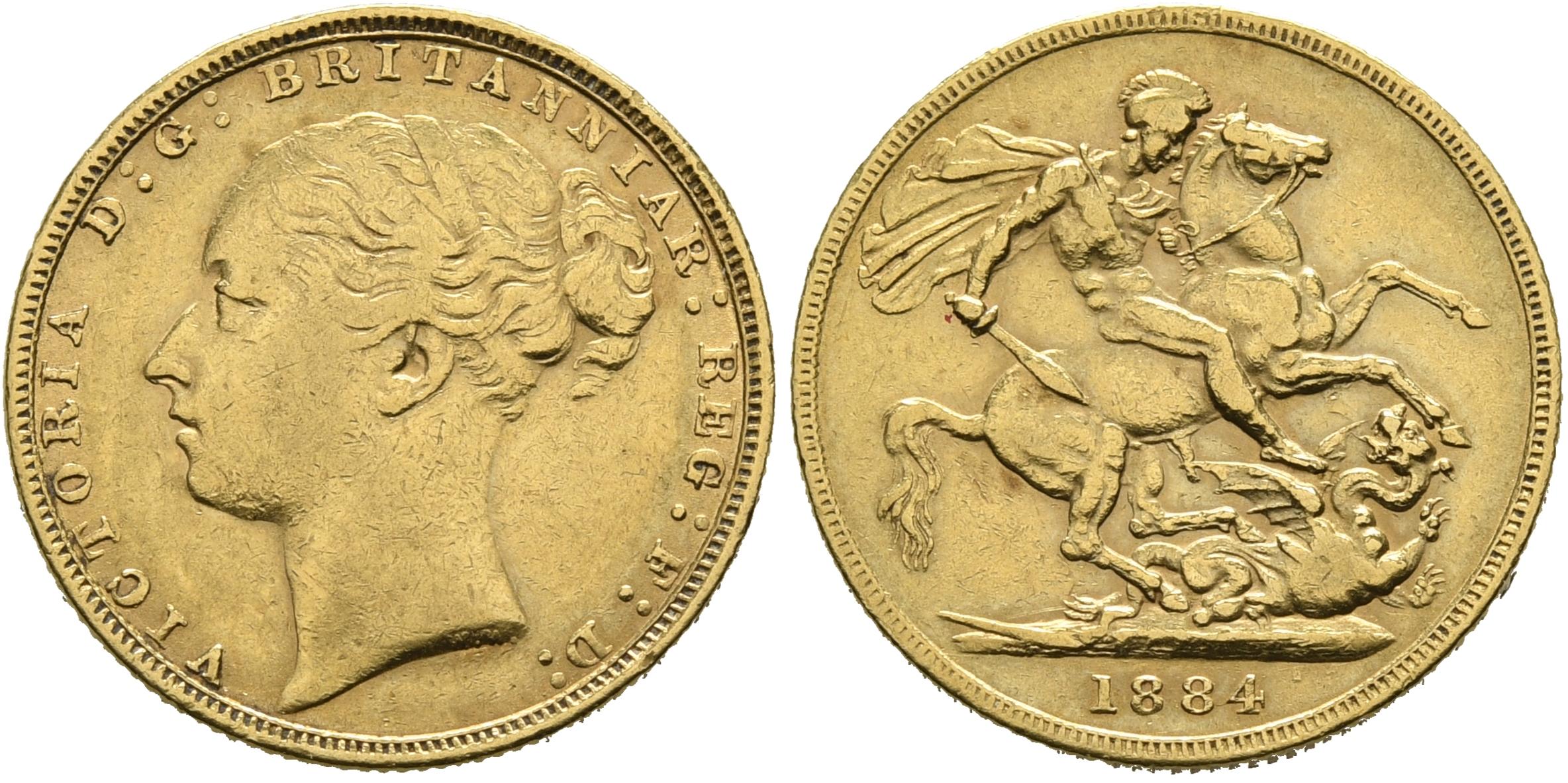 GB Sovereign 1884