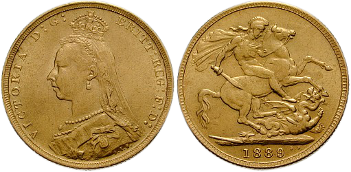 GB Sovereign 1889