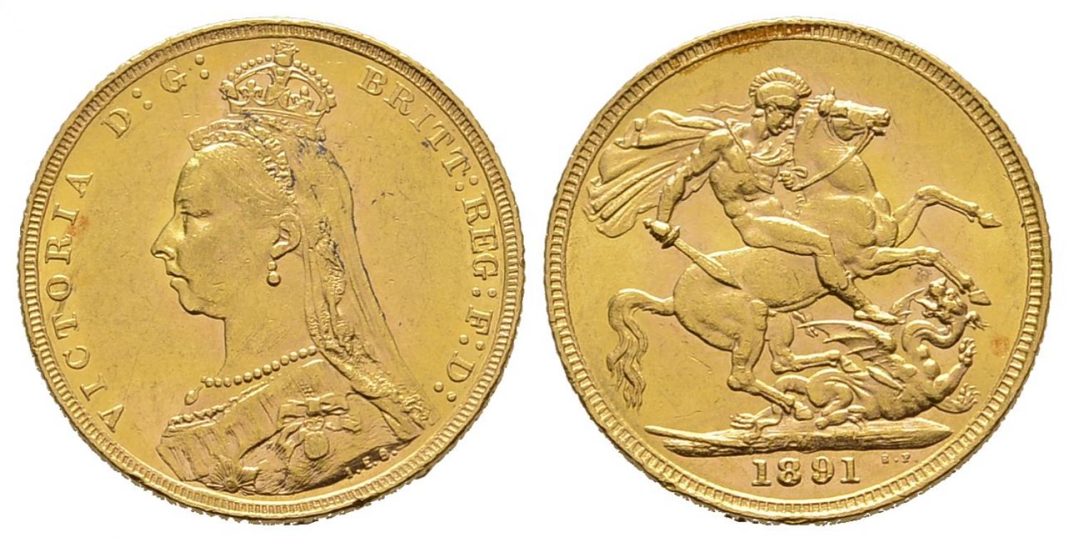 GB Sovereign 1891