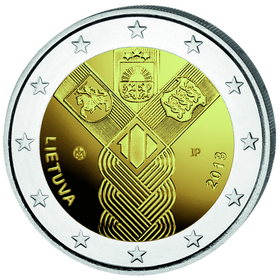 LT 2 Euro 2018 Lithuanian Mint Logo