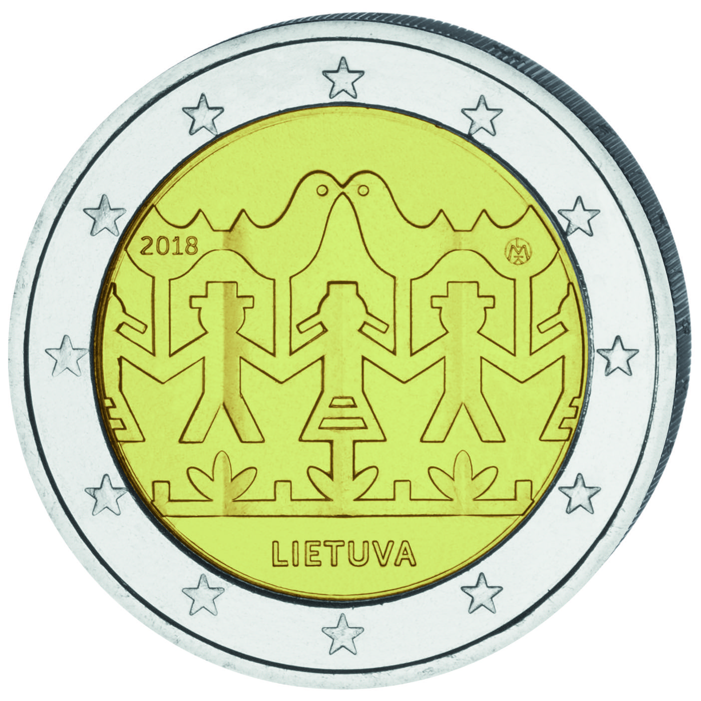 LT 2 Euro 2018 Lithuanian Mint Logo
