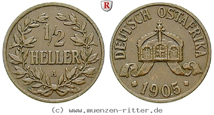 DE 1/2 Heller 1905 A