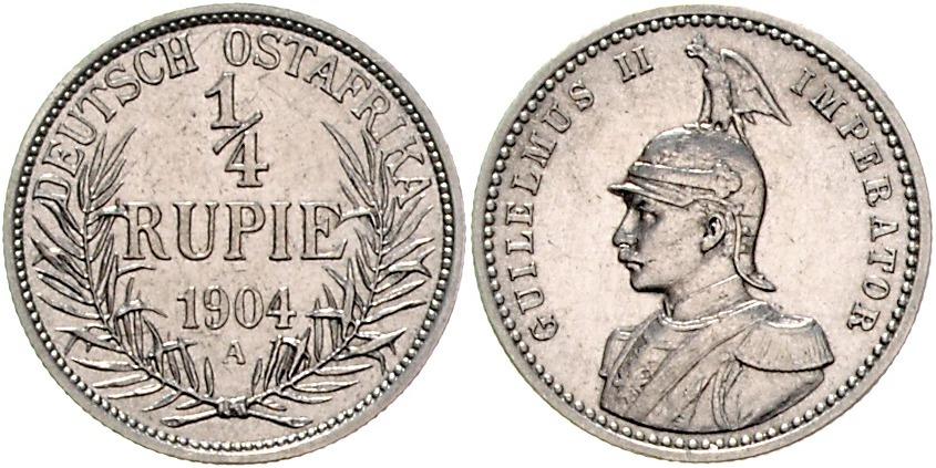 DE 1/4 Rupie 1904 A