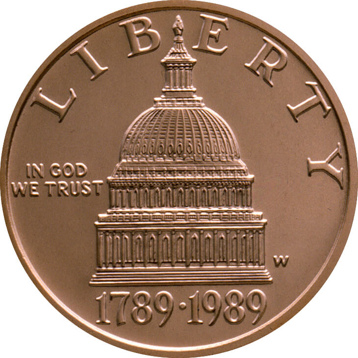 US 5 Dollars 1989 W