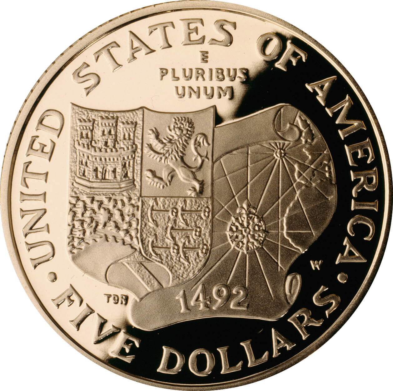 US 5 Dollars 1992 W