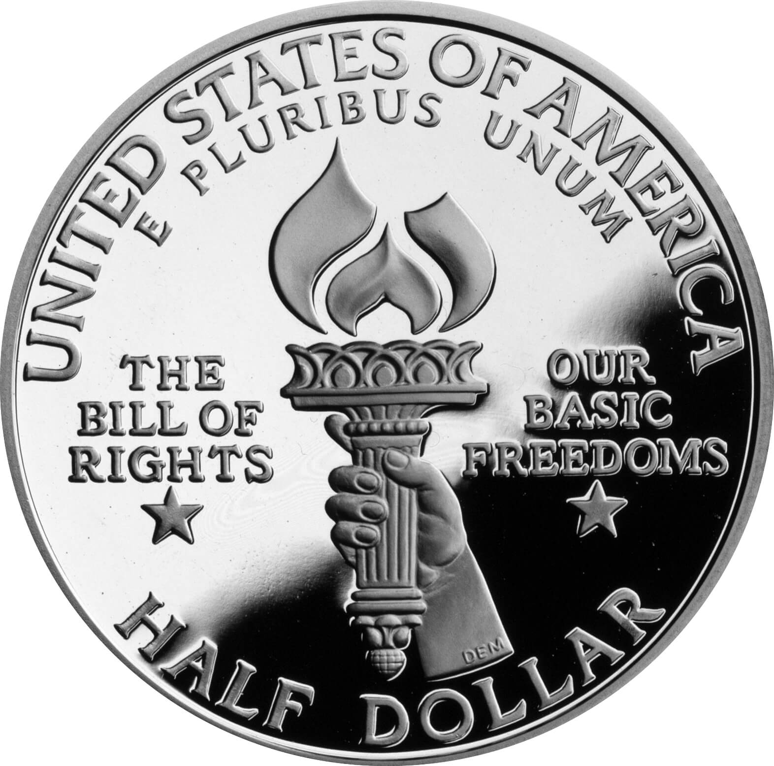 US 1/2 Dollar - Half Dollar 1992 W