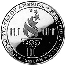 US 1/2 Dollar - Half Dollar 1996 S
