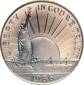 US 1/2 Dollar - Half Dollar 1986 D