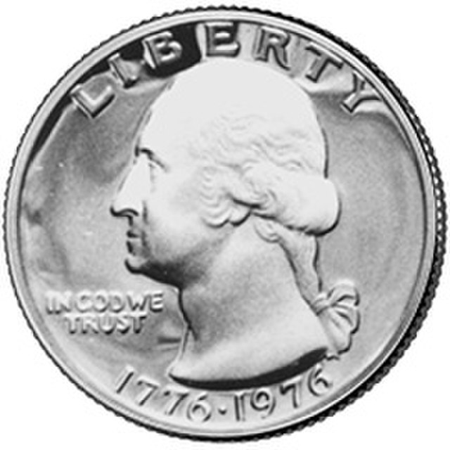US 1/4 Dollar - Quarter 1976 no mintmark