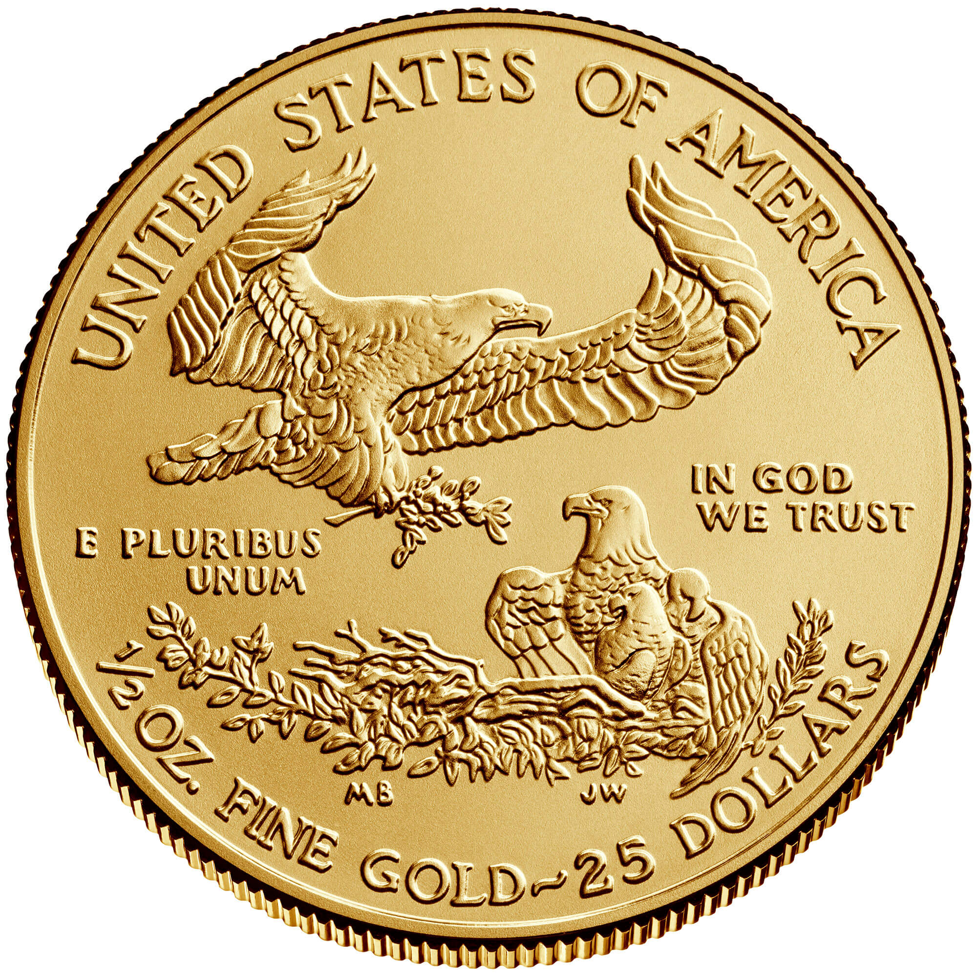 US 25 Dollars 1996 no mintmark
