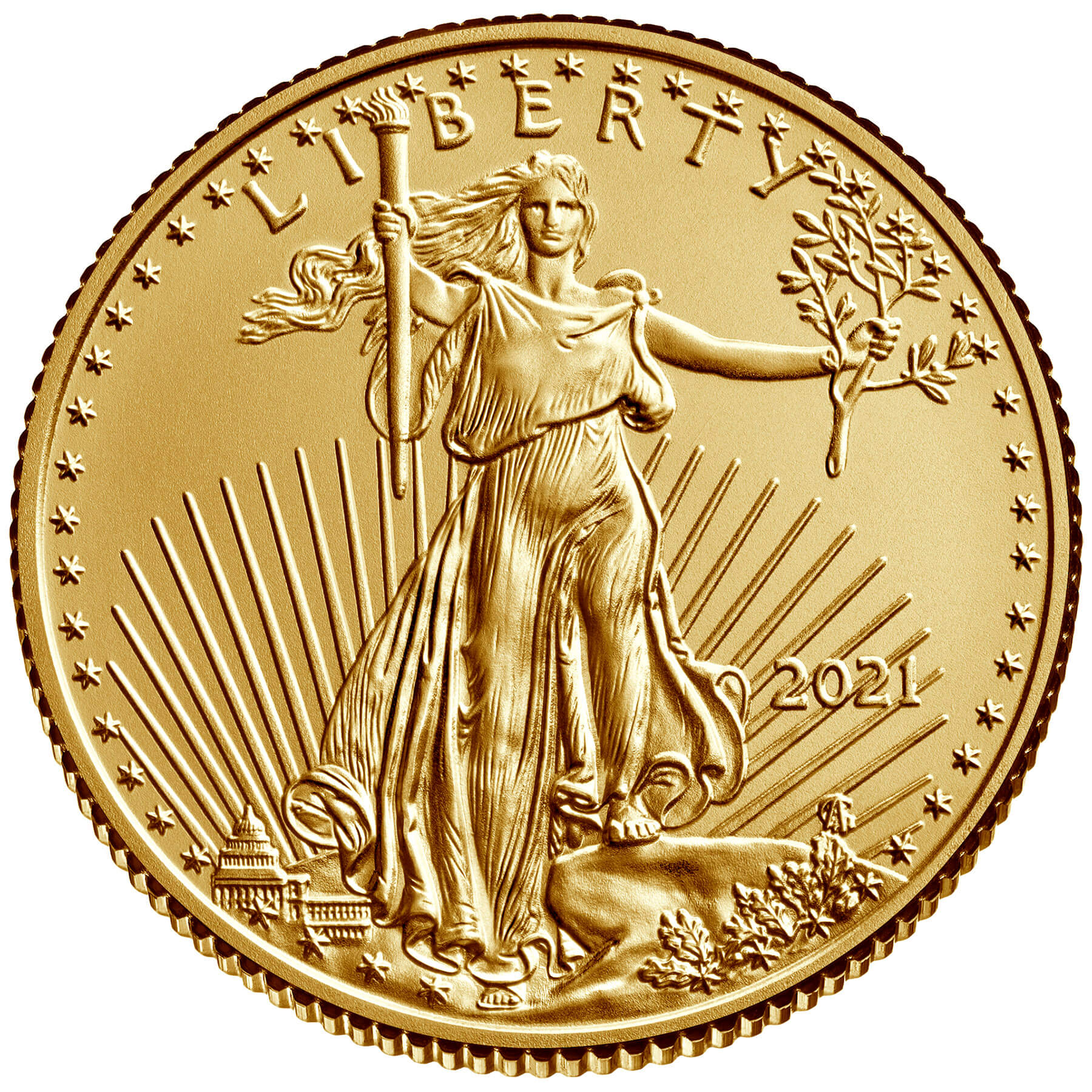US 5 Dollars 2021 no mintmark
