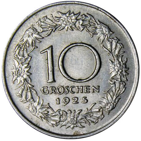 AT 10 Groschen 1925