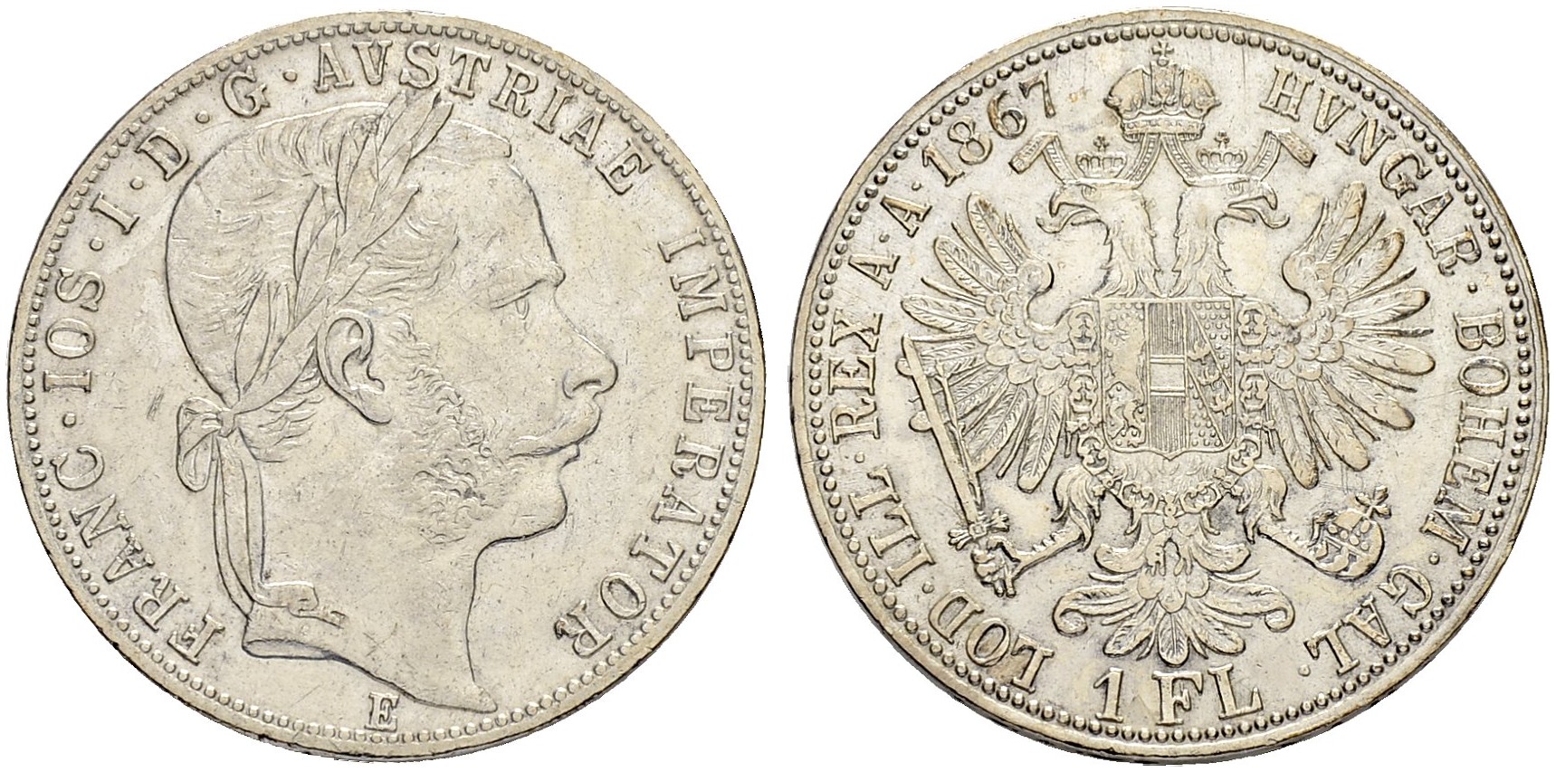 AT 1 Gulden 1867 B