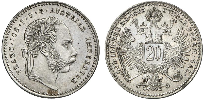AT 20 Kreuzer 1869