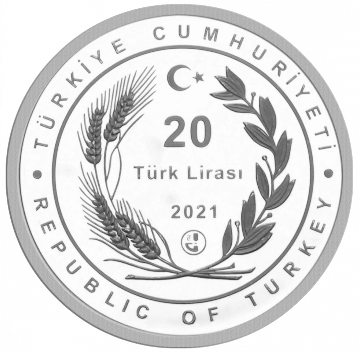 TR 20 Lira 2021 Darphane Hakkında logo